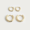 Stackable Hoop Earrings in Gold or Silver