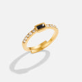 Onyx Black Crystal Ring