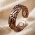 Copper Blossom Statement Ring