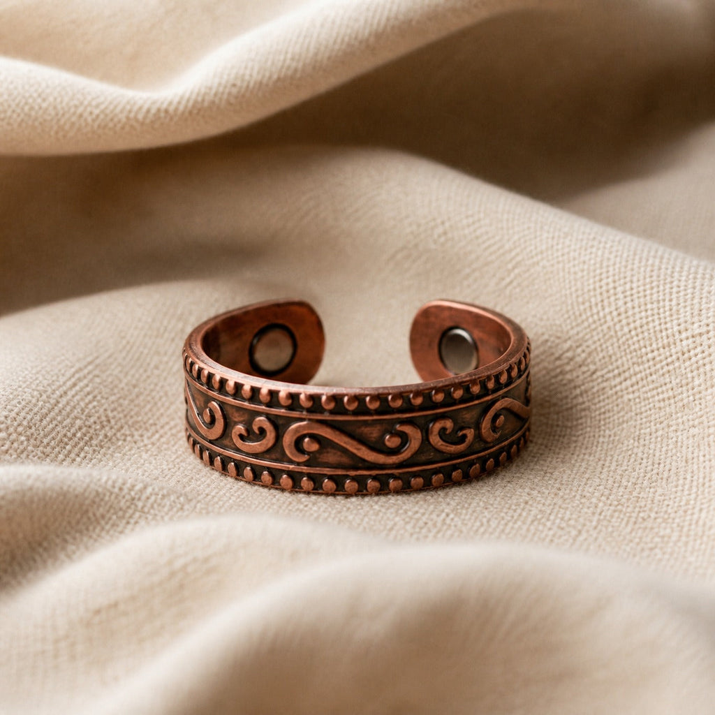 Copper Botanical Fern Ring