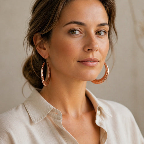 Ember Aura Copper Earrings