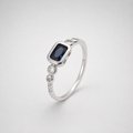 Windsor White Gold Sapphire Ring
