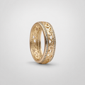 Shiny Hollow Gold Ring