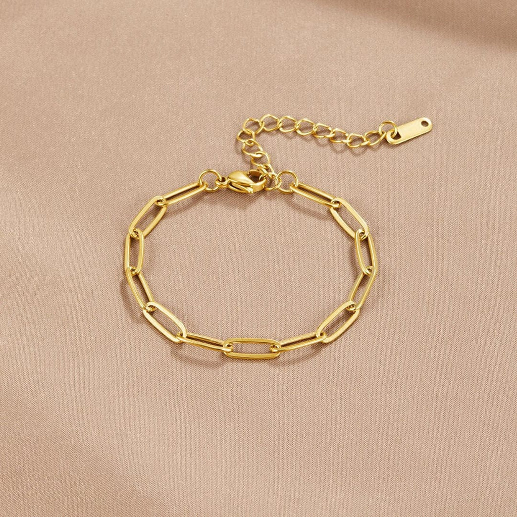 Modern Link Gold Bracelet