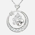 Paw Print Cubic Zirconia Necklace