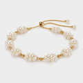 Pearl Blossom Cluster Chain Bracelet