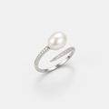 Pearl Cuff Wrap Open Ring