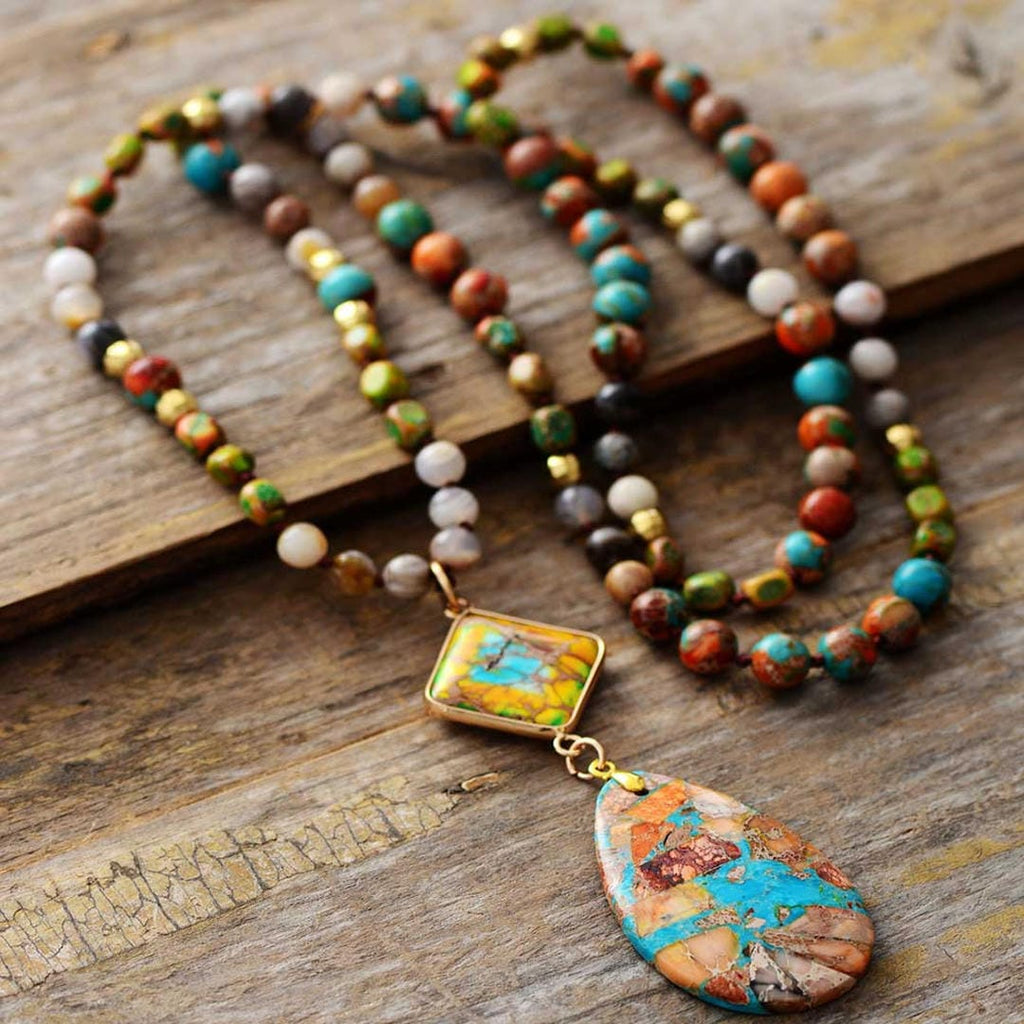 Intense Jasper Healing Energy Necklace