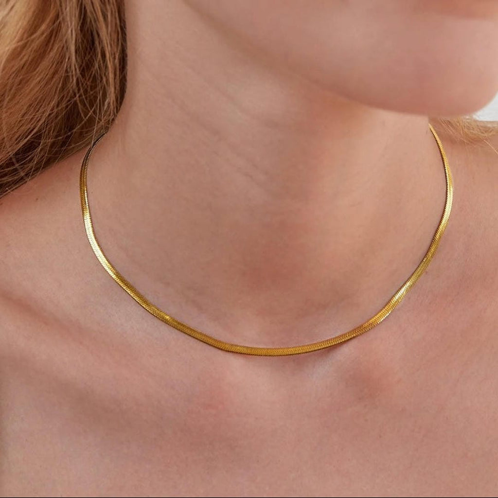 Snake Chain Gold Necklace