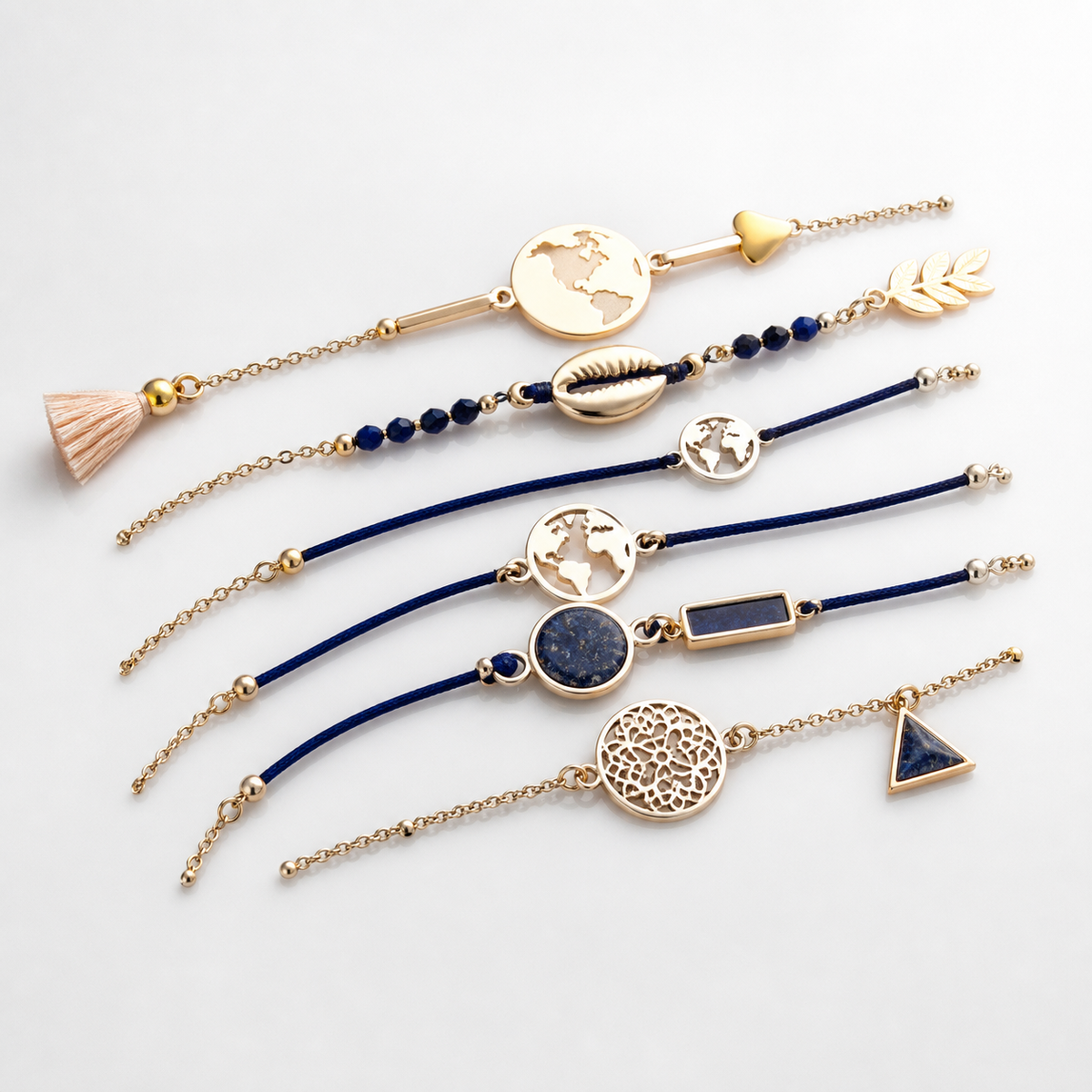 Set of 5 Premium Unique Bracelets