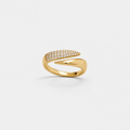 Sleek Crossover Wrap Ring