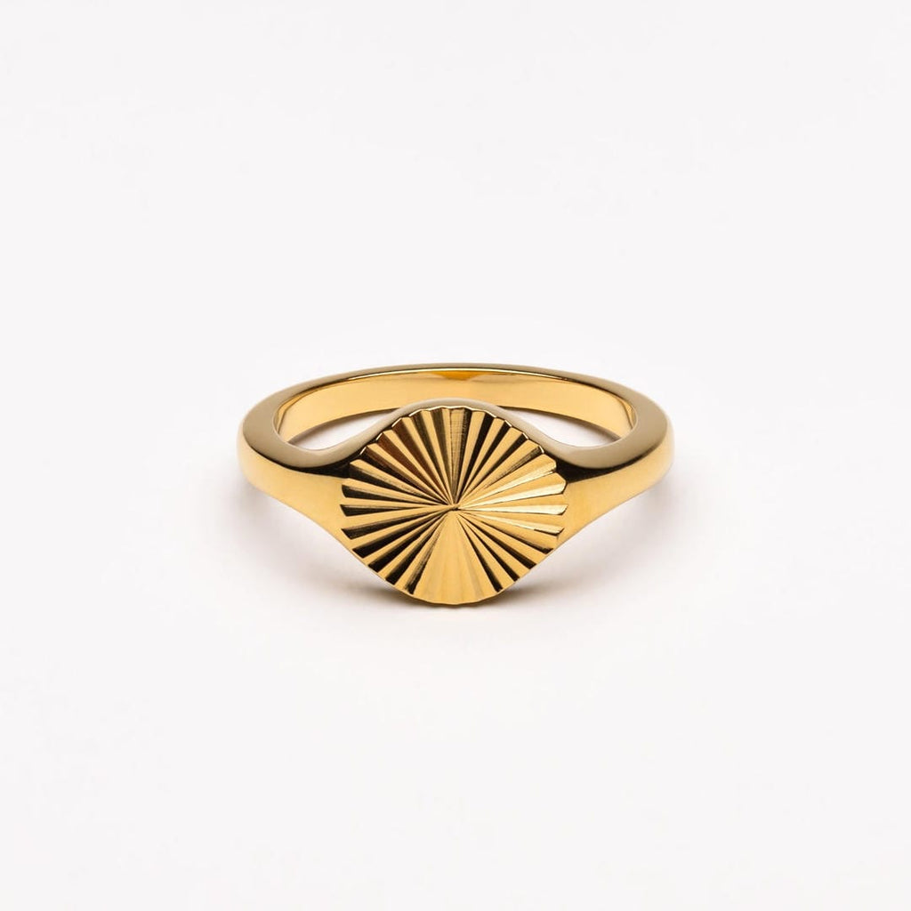 Sun Circle Ring in Gold or Silver