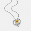 Sunflower Heart Necklace