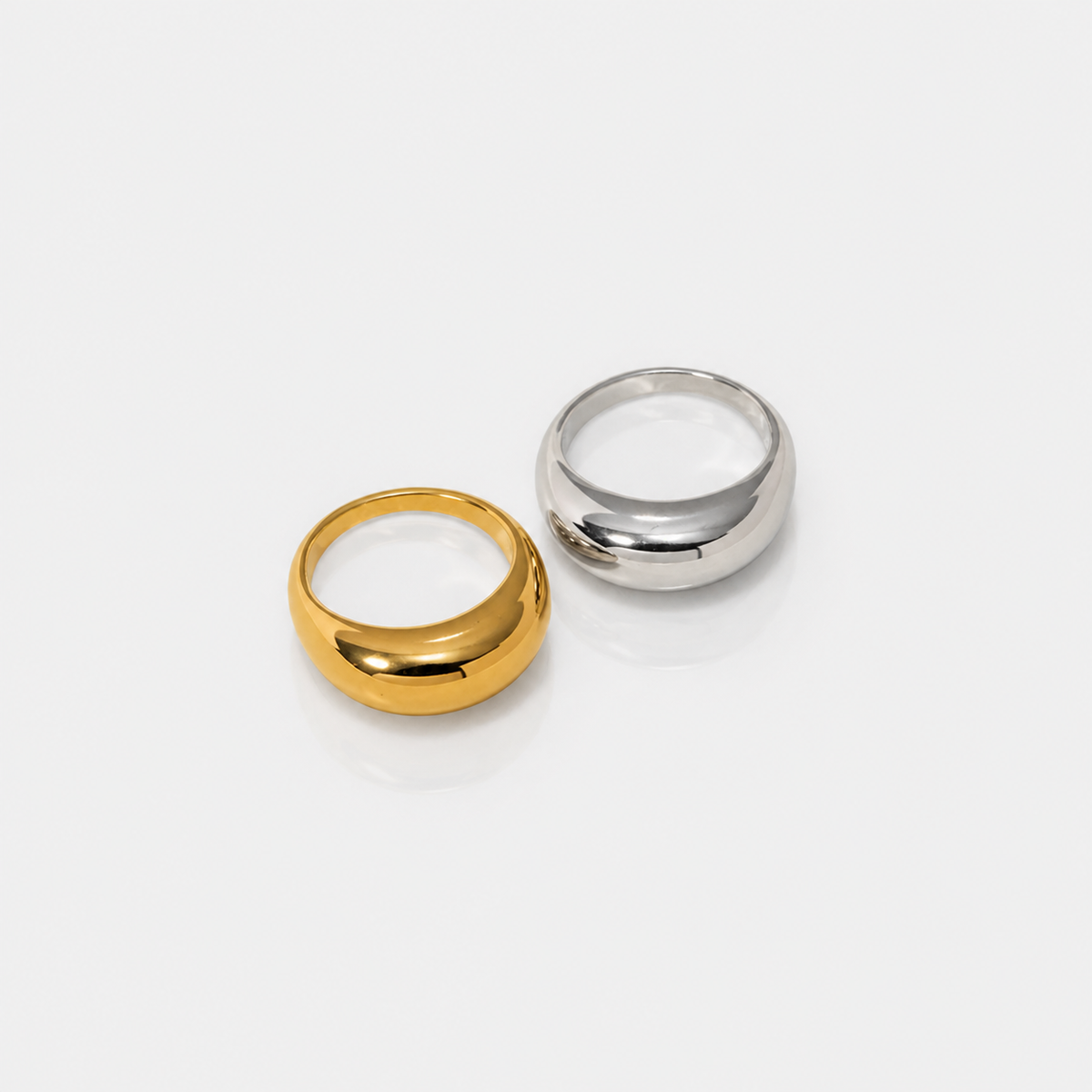 Timeless Golden Arc Ring