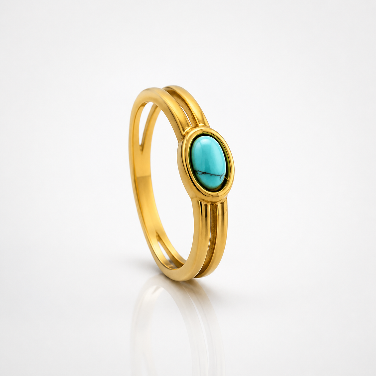 Vintage Gold Natural Stone Ring