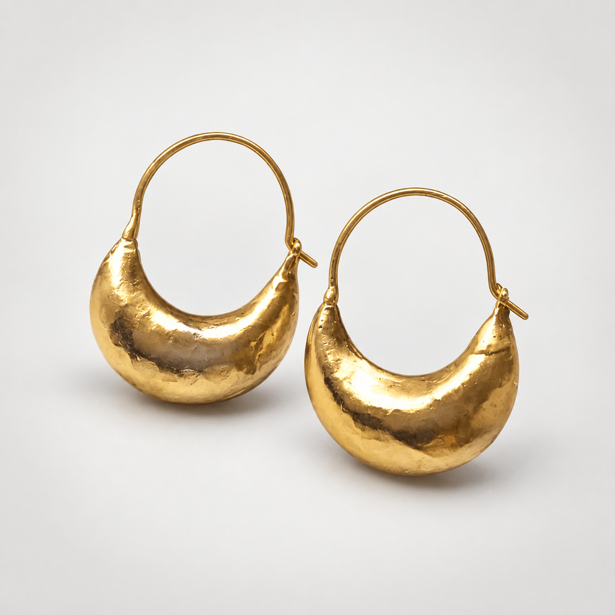 Vintage Golden Basket Earrings