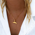 Elegant Whale Tail Necklace