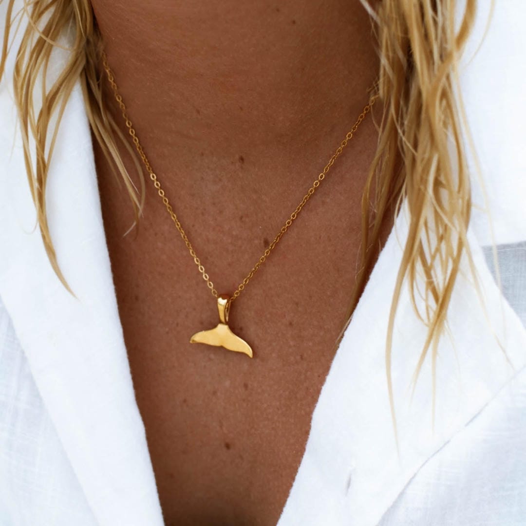 Elegant Whale Tail Necklace