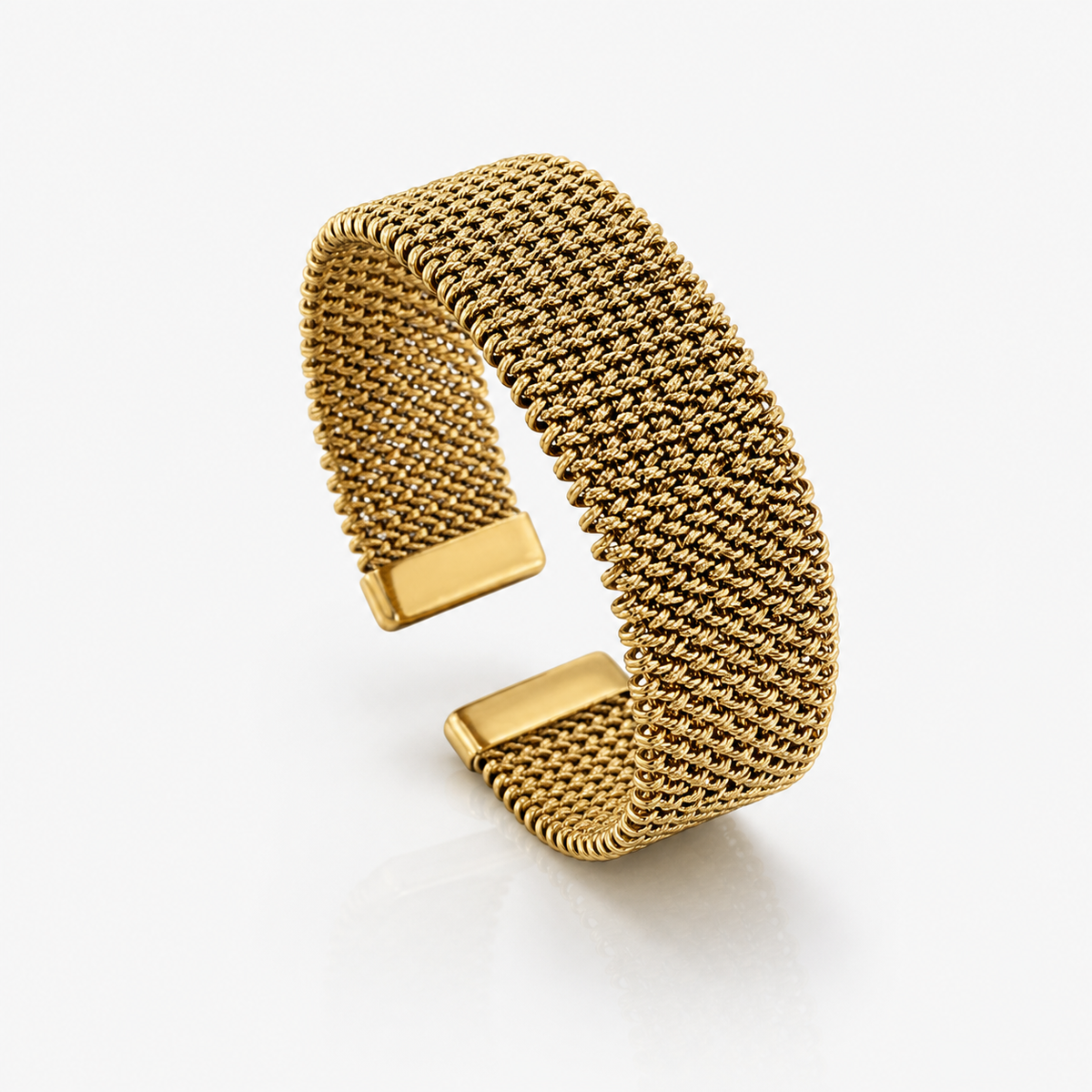Woven Adjustable Gold Plated Bracelet